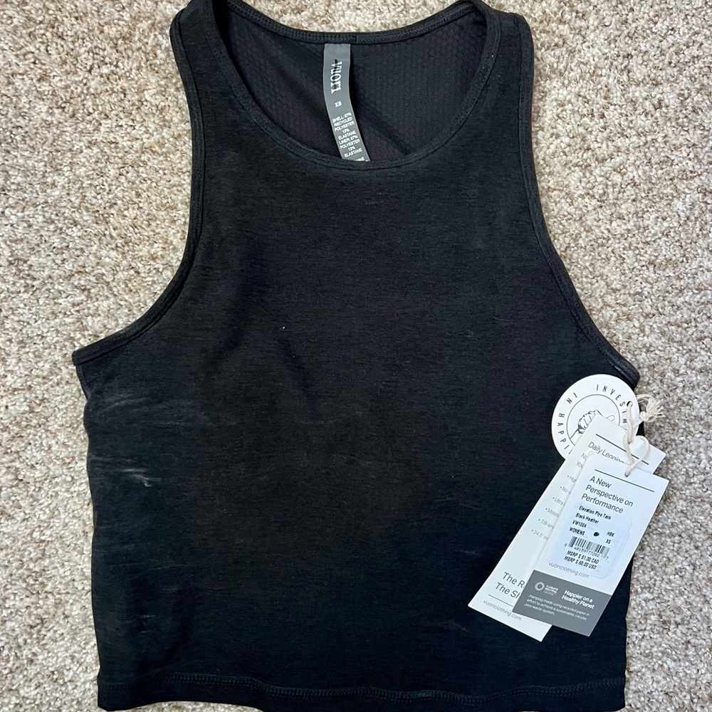 New Vuori Elevation Plyo Tank in  Black XS